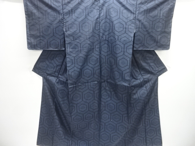 JAPANESE KIMONO / UNUSED LAYERED TORTOISESHELL PATTERN WOVEN DORO OSHI
